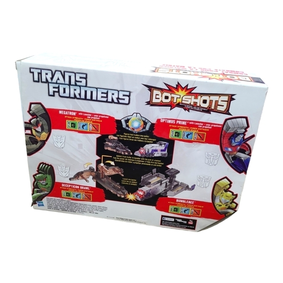 Transformers Bot Shots Battle For The Matrix Optimus Megatron Bee Brawl Launcher - Picture 10 of 10